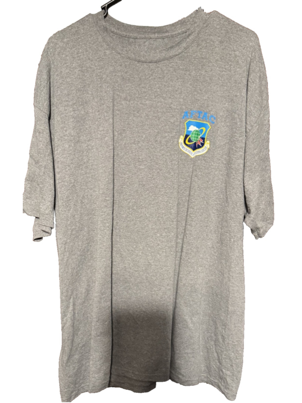 US Air Force Applications Center Logo T-shirt Gray Men's Size XXL